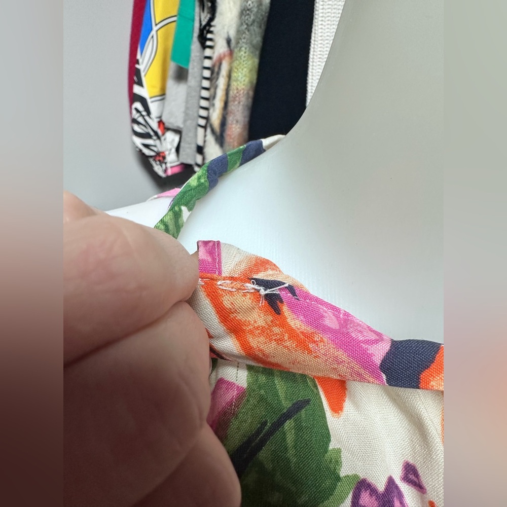 J Crew floral silk top - Picture 5 of 8